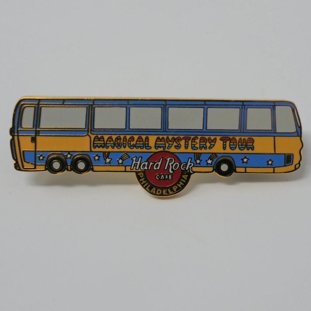 New Hard Rock Cafe Pin Philadelphia Magical Mystery Tour Bus Pin Beatles Series